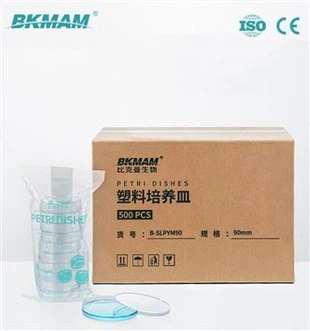 Laboratory High Transparency 90mm Round Plastic Petri Dish EO Sterile