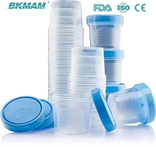 Stackable Specimen Cups With Lids,Leak Proof Sampling Cup 120ml Plastic Urine Cups