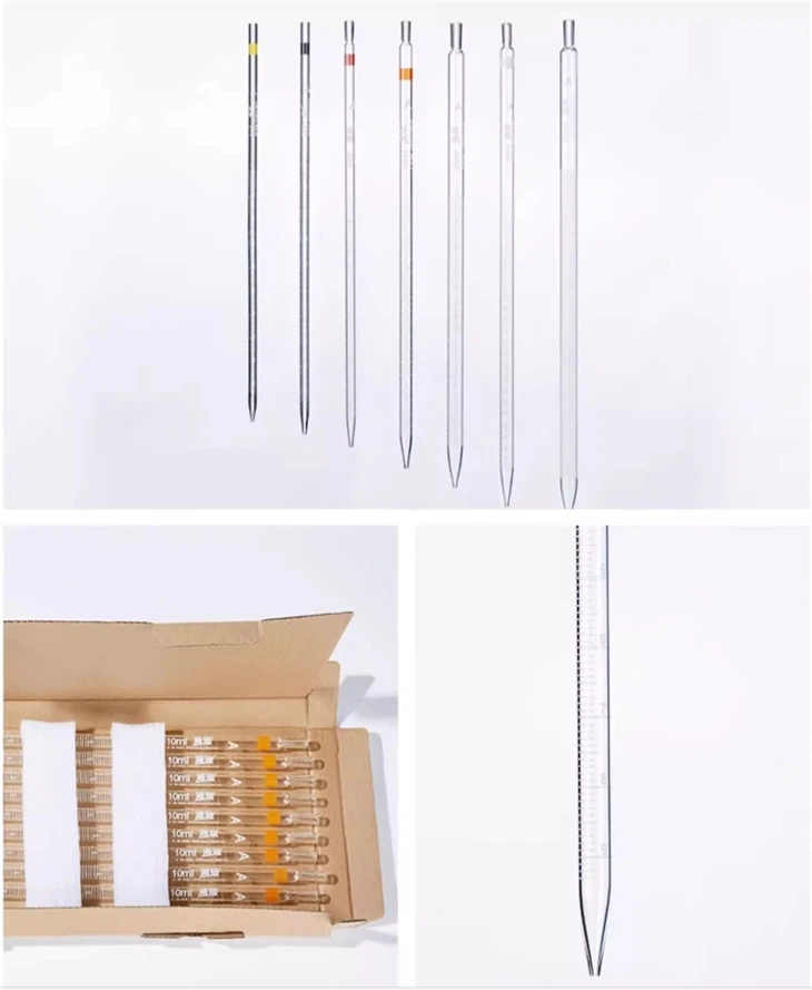 Factory Directly Laboratory Glass Serological Measuring Pipette Graduated Glass Pipette