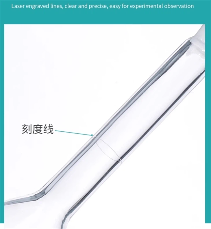 GLASSWARE EQUIPMENT 250ML VOLUMETRIC FLASK BOROSILICATE GLASS, FOR CHEMICAL LABORATORY