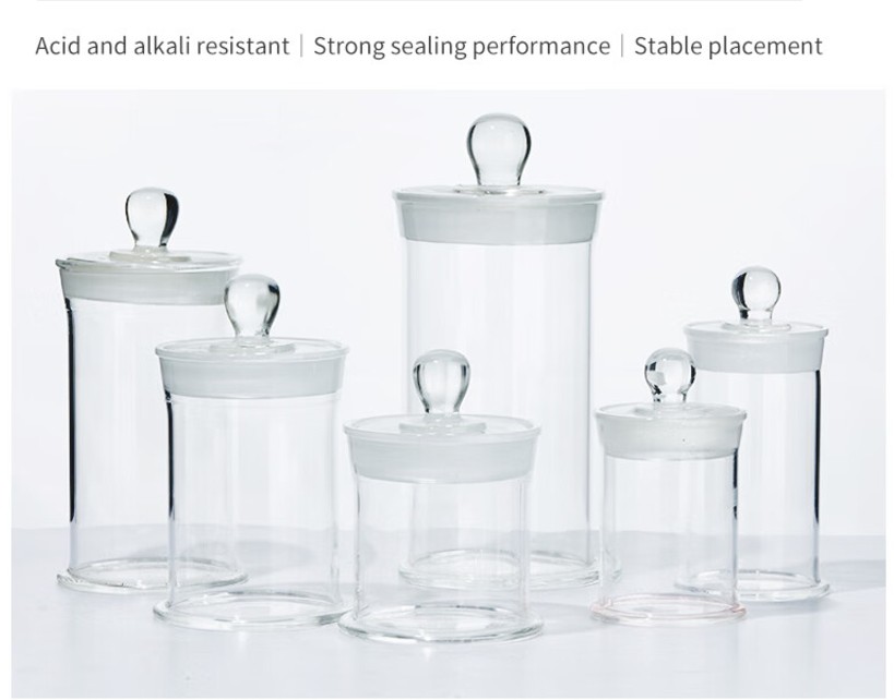 High Borosilicate 3.3 Glass 60*90mm Specimen Bottle Display Bottle