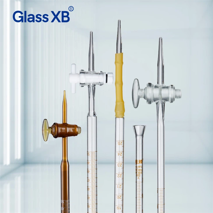 10/25/50ml Glass PTFE Stopper Burette suppliers