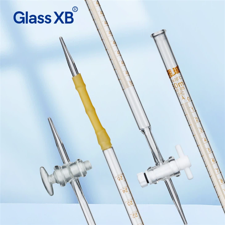 10/25/50ml Glass PTFE Stopper Burette factory