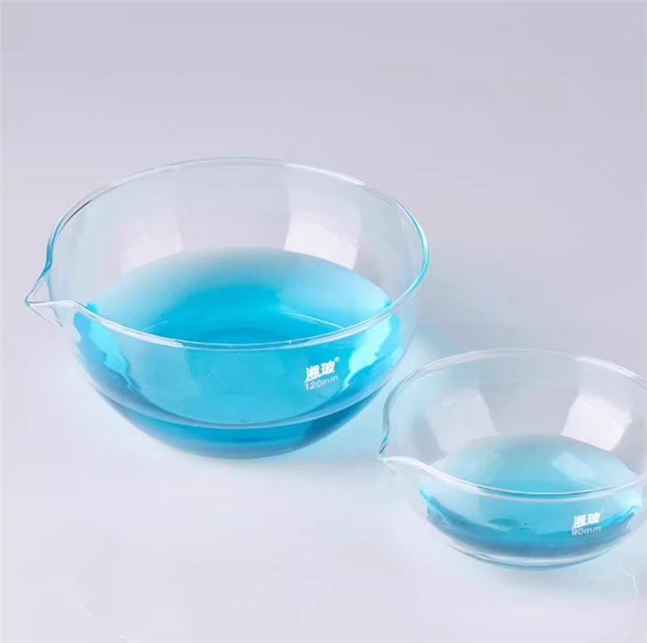 Lab Use Dish Evaporating Material Glass To Separate Liquids And Solids From A Solution By Allowing The Water To Evaporate Off Into Air