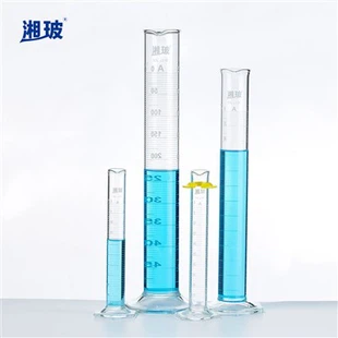 Glass Hexagonal Base Measuring Cylinder