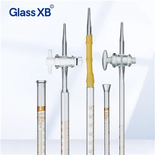 10/25/50ml Glass PTFE Stopper Burette