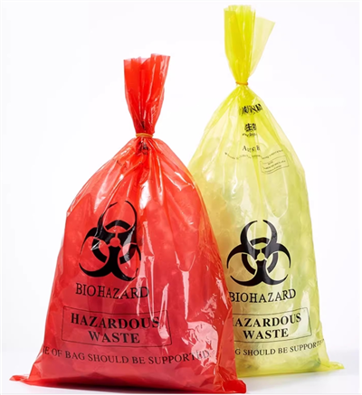 High Quality Medical Plastic Red Biohazard Bag Garbage Autoclavable Waste Bag For Infectious Waste Disposal With Factory Price