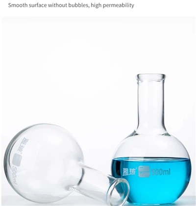 High Quality Wholesale Lab Supplies Testing Borosilicate Glass Flat Bottom Flask For Bulk Buyers