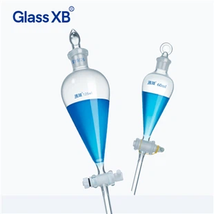 Glass 60-2000ml Pear-Shaped Separating Funnel