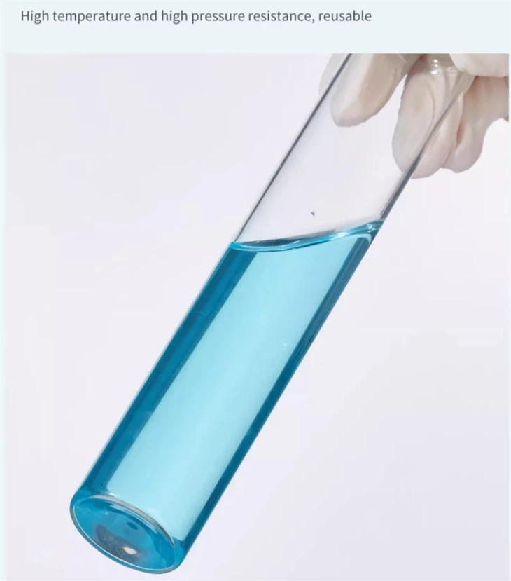 Wholesale Clear Breathable Culture Bottle Borosilicate Glass Test Tube Tissue Culture Bottle Vessel