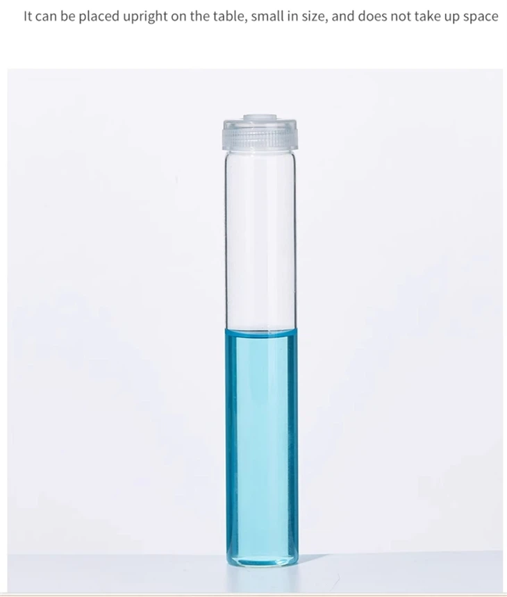 Wholesale Clear Breathable Culture Bottle Borosilicate Glass Test Tube Tissue Culture Bottle Vessel