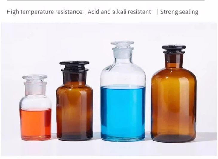 Wholesale Frosted Mouth Chemical Storage Bottles High Borosilicate Glass Reagent Bottle