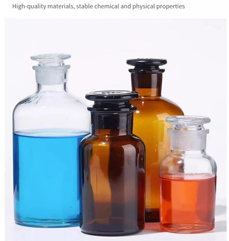 Wholesale Frosted Mouth Chemical Storage Bottles High Borosilicate Glass Reagent Bottle
