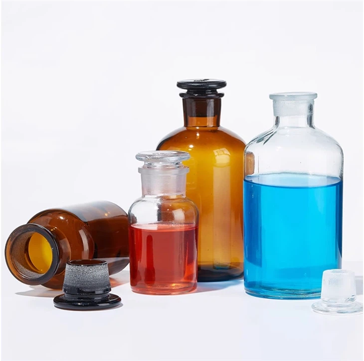 Wholesale Frosted Mouth Chemical Storage Bottles High Borosilicate Glass Reagent Bottle
